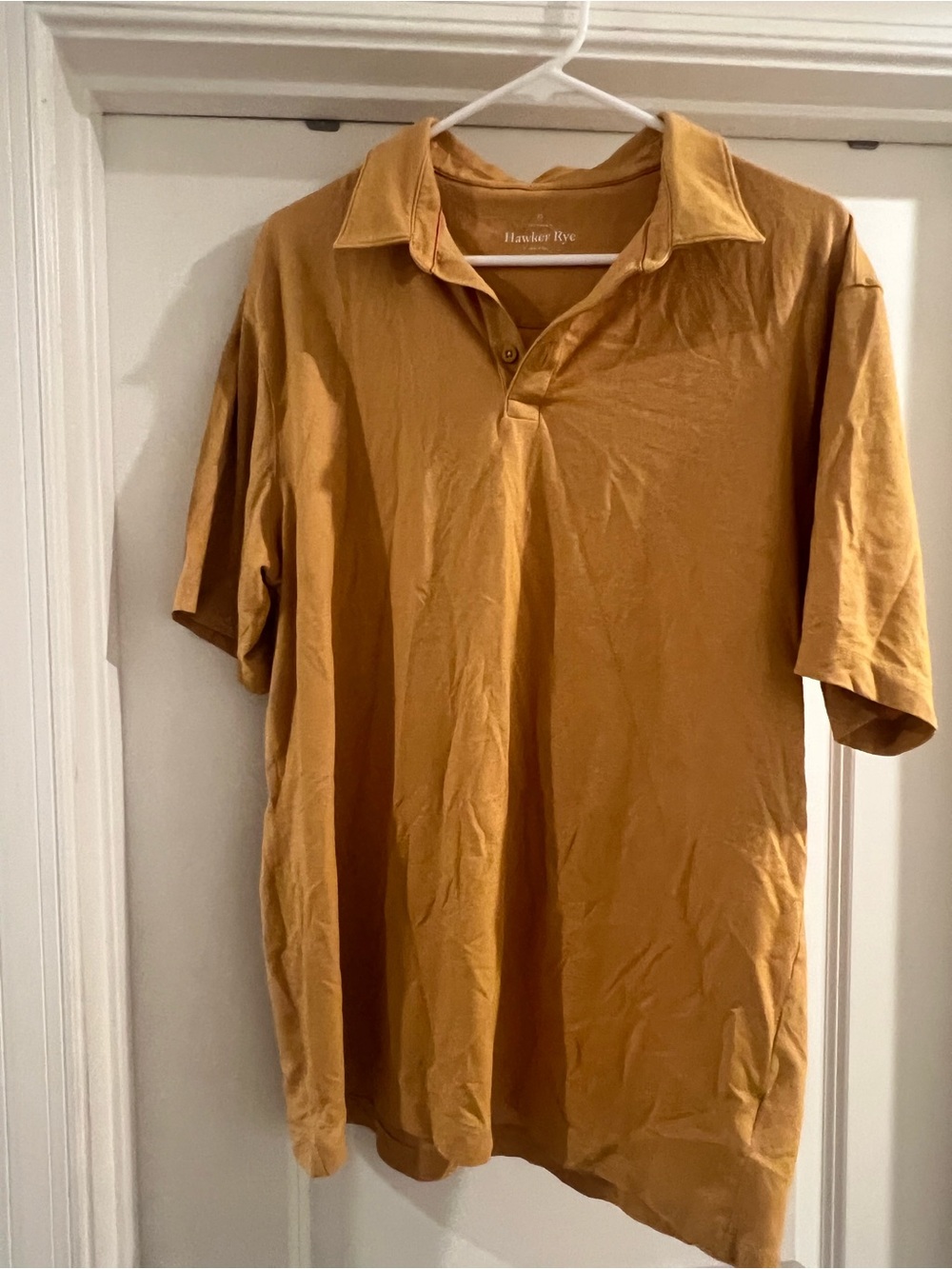 Hawker Rye Men's Short-Sleeve Polo in Mustard